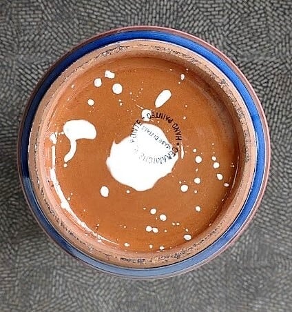 【新品✴️イタリア製 陶器傘立て】フラワーベース トールペインティング 手描き柄 希少 イタリア製 フラワーベース 傘立てトールペインティング 手彫り風