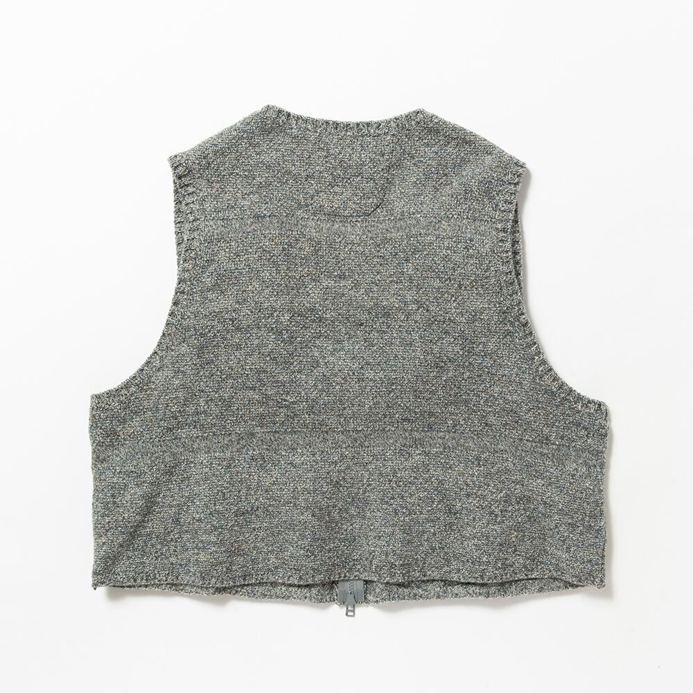 meanswhile ベスト Knit Luggage Vest / BLACK Knit Luggage Vest（ベスト）｜meanswhile（ミーンズワイル）の