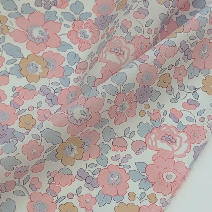 ◆輸入 リバティ LIBERTY タナローン Betsy Blush X ベッツィ ブラッシュ X 約130×50cm