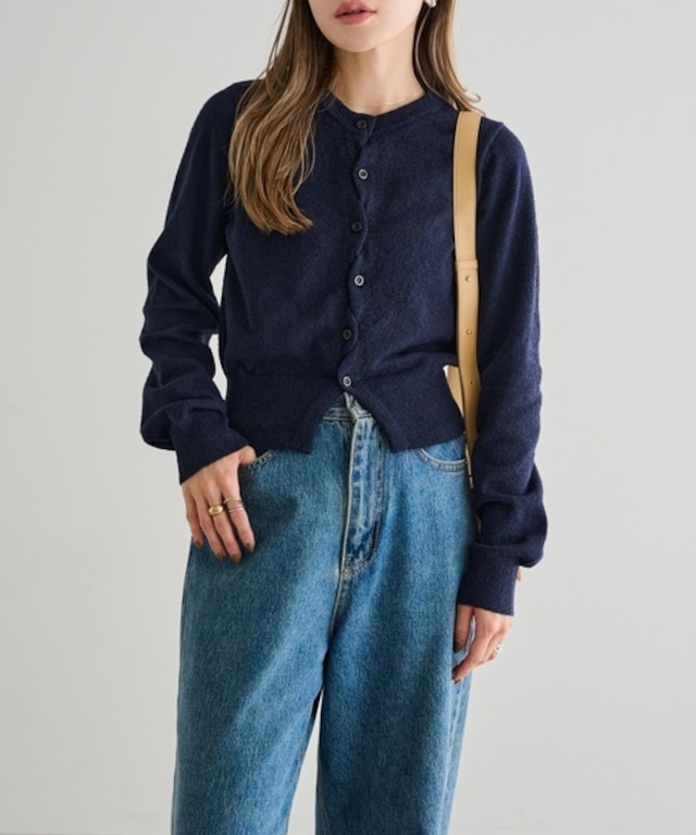 クロスボタンカーデ