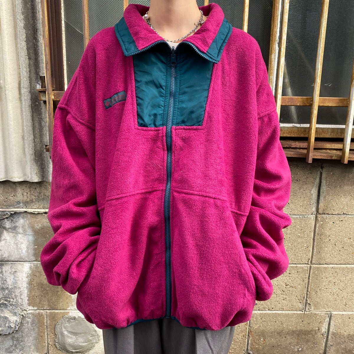 90年代 Columbia コロンビア フリースジャケット メンズL 古着 90s 