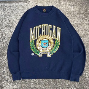 【Lサイズ】USA製 90's MICHIGAN ミシガン大学 オフィシャルライセンス ヴィンテージ スウェット