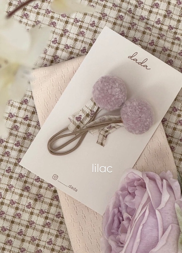 【dada.】pompom tie (1ea)