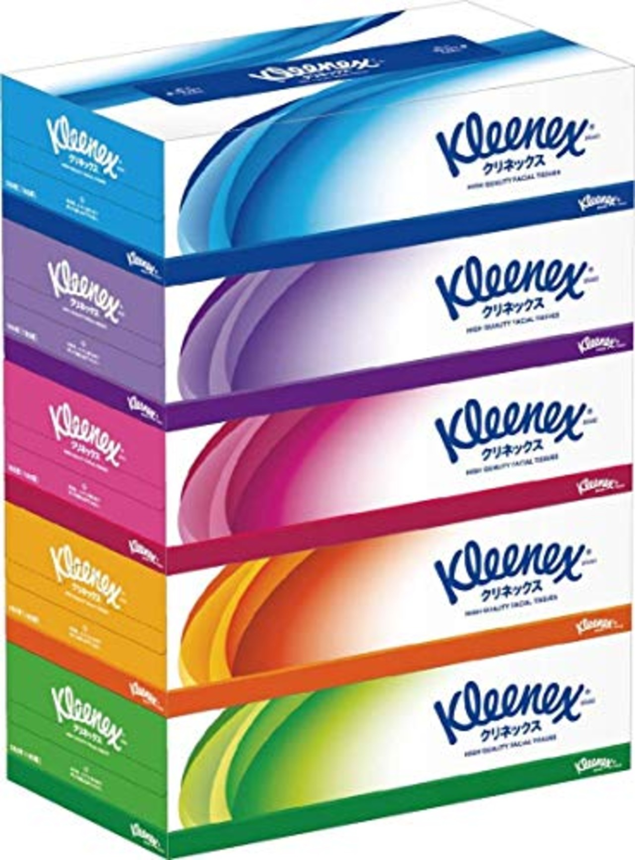 クリネックス ティシュー 360枚(180組)5箱パックｘ3点入り