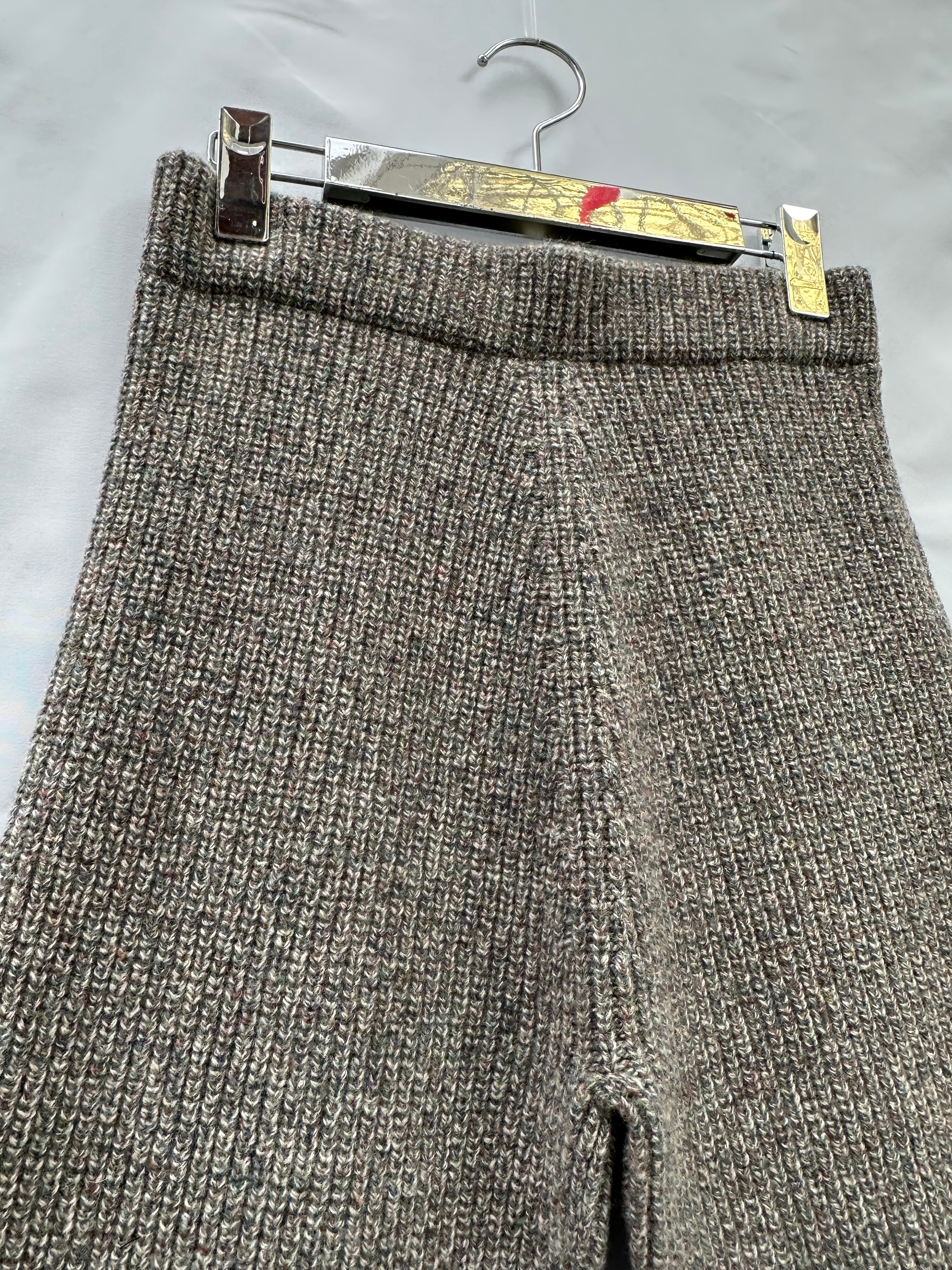 FUMIE=TANAKA slit rib knit pants | AAR