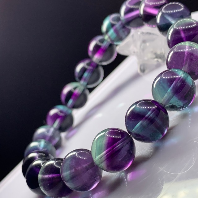 ー極ー 濃厚×美しすぎる極上グラデーションフローライトブレスレット