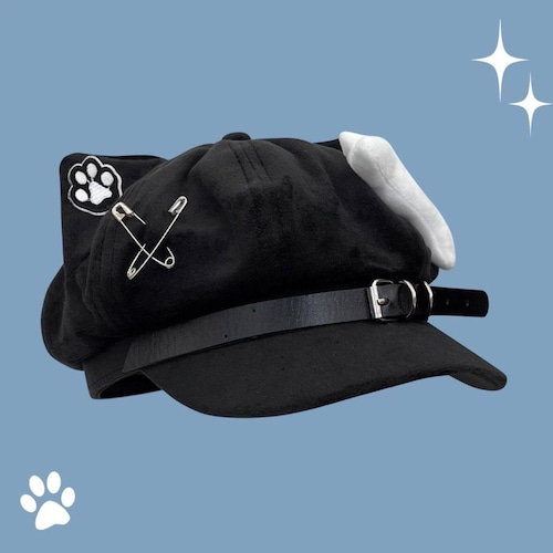 ゆめかわ♡全４カラー　サブカル系猫耳キャップ　komono7　