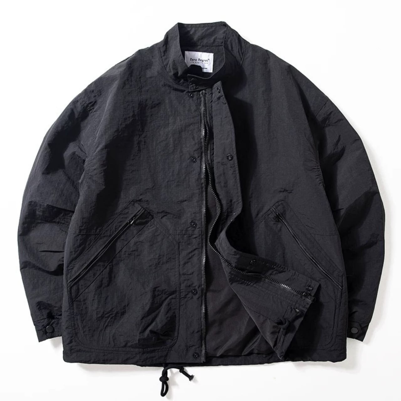 Patch pocket drop soulder jacket 2colors 00172