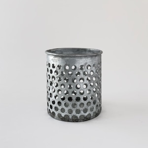 【SALE】 ブリキ ポット 鉢カバー メッシュシリンダー ミニ φ7cm / 【SALE】 Tinplate Pot Mesh Cylinder  Mini