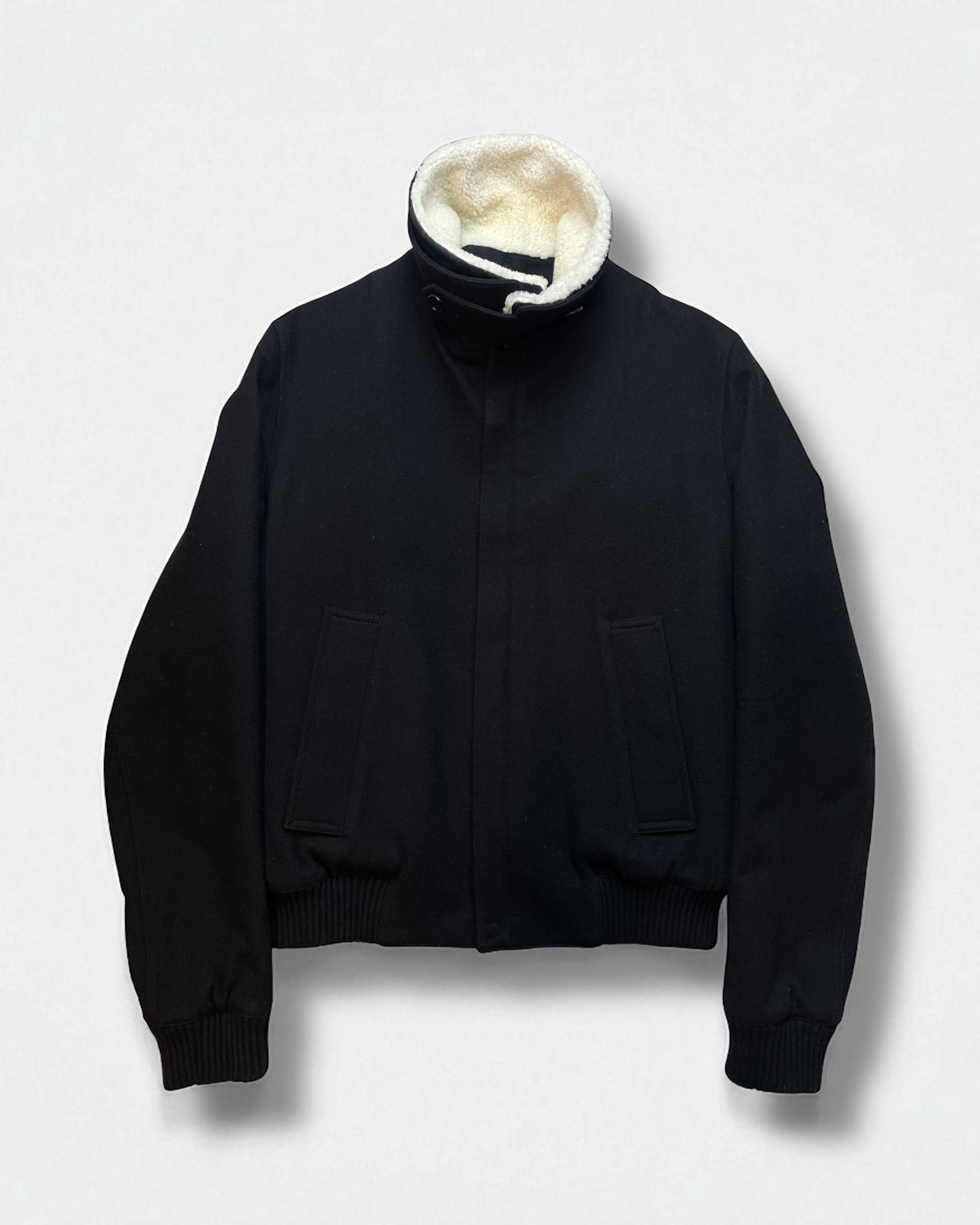 DIOR HOMME by Kris Van Assche - AW12 Collar Lamb Boa Bomber Jacket