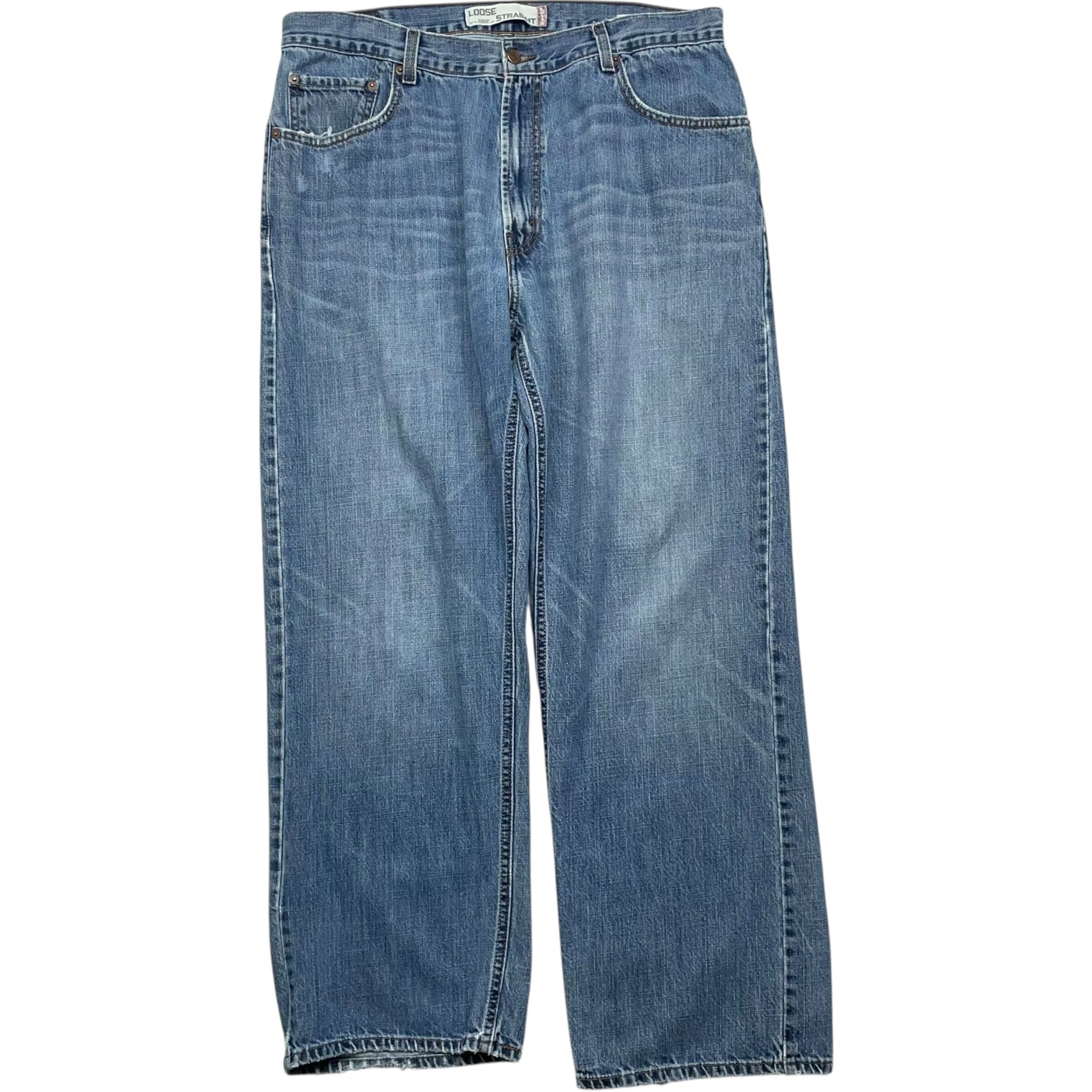 《実寸W37 L30》Levi's リーバイス 569 デニムパンツ ルーズストレート no.7500