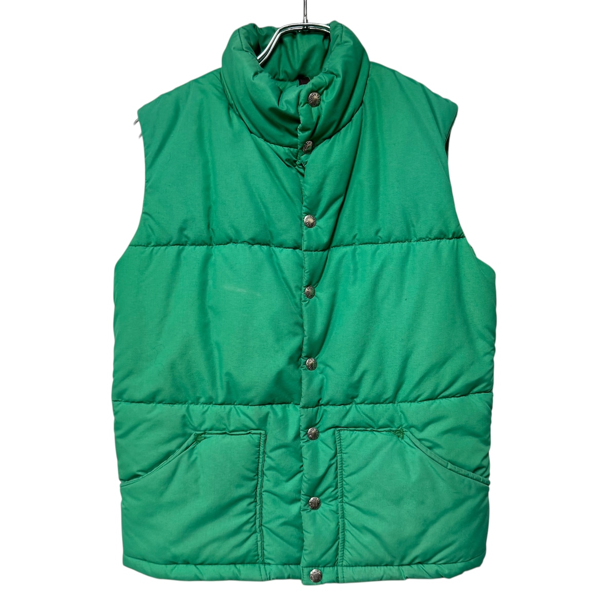 70s~ 茶タグ THE NORTH FACE ダウンベスト グリーン XS | 古着屋 savvy