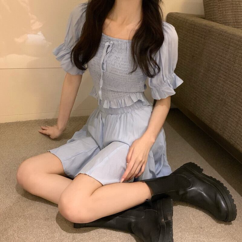 サマーショートハイウェストプリーツレディース 大人ガーリー スウィート キュート カジュアル 夏物 スカート ガールズファッション62507684536