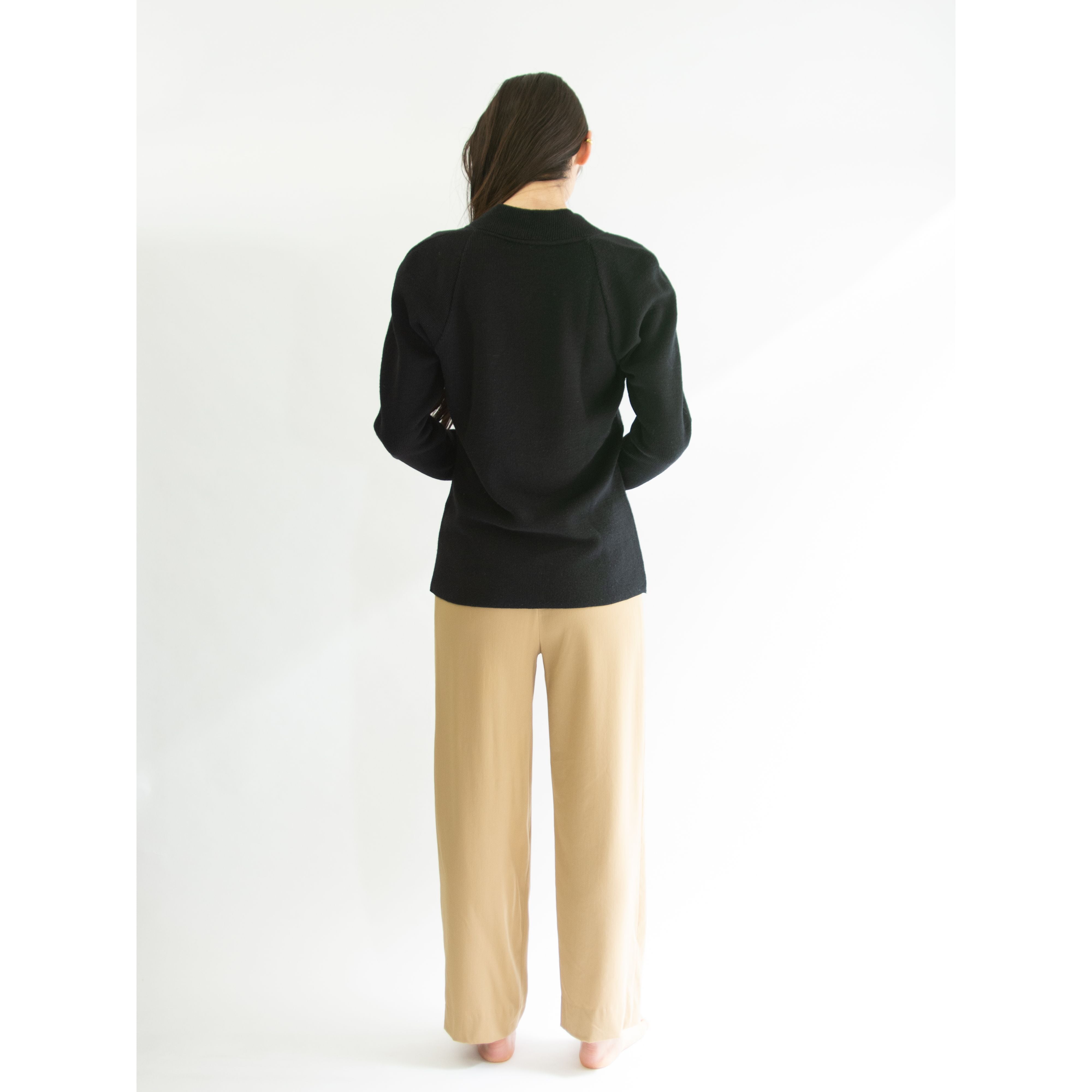 【LANVIN】Made in Italy Wool-Acrylic Pullover Sweater(ランバン イタリア製ウールアクリル プルオーバーセーター ニット)