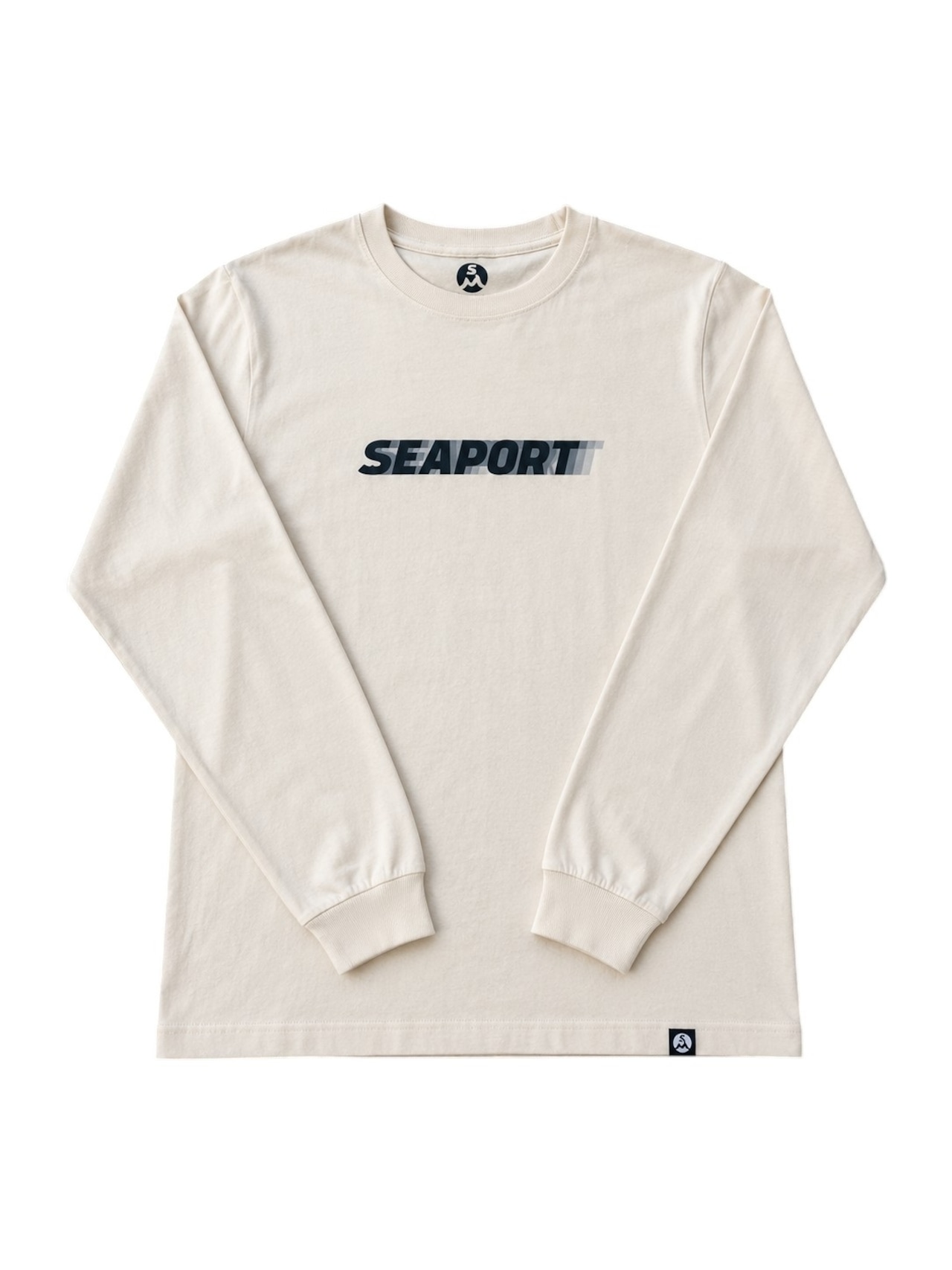 【THE ESSENTIAL LOGO L/S TEE】DOCK CANVAS(Natural) 画像1
