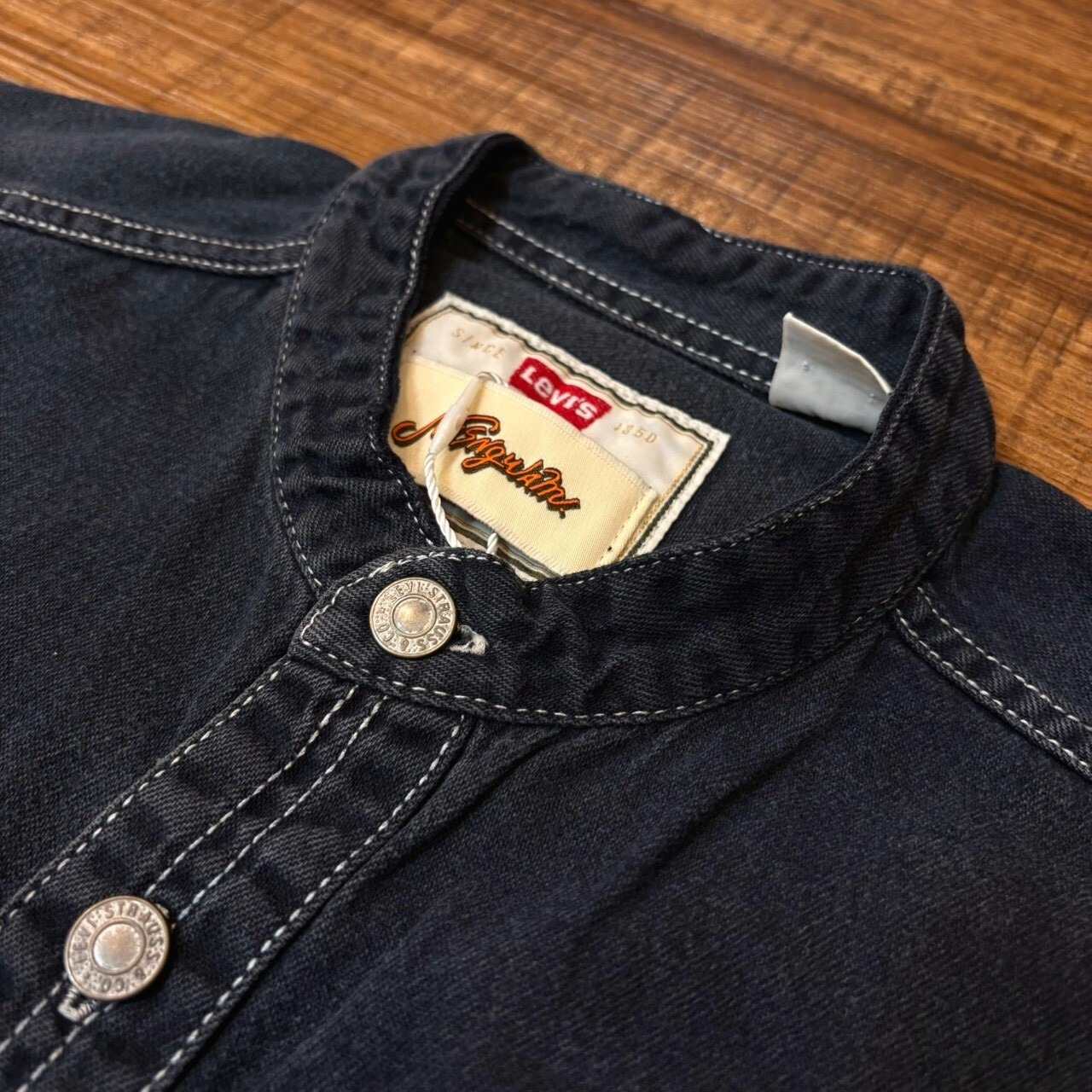 ナスングワム【Nasngwam】Indian motif Denim Shirt　Mサイズ - 4