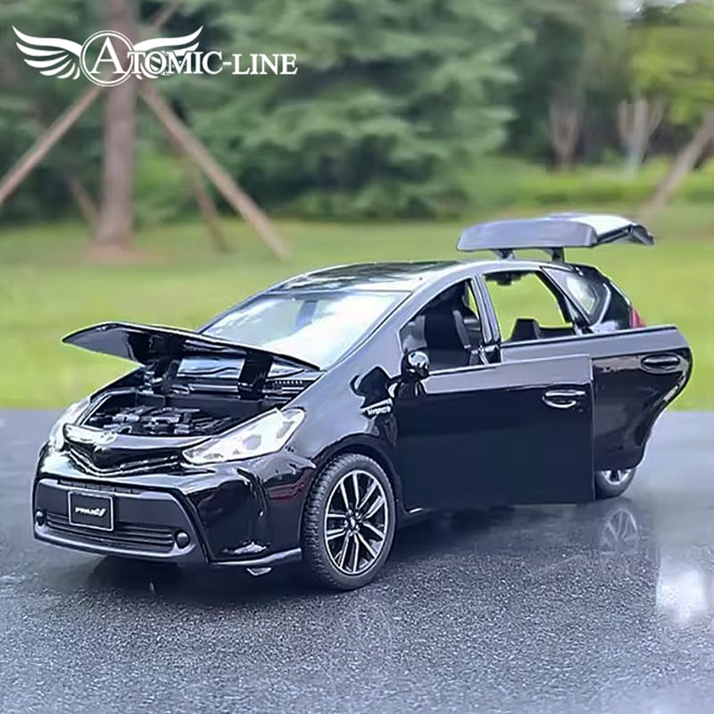 TOYOTA プリウスα 1/28 ミニカー 全3色 ライト点灯 エンジンサウンド