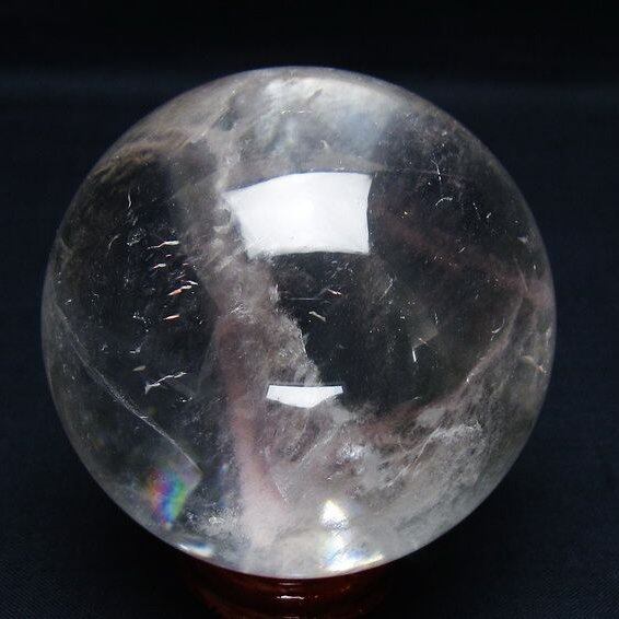水晶 丸玉 70mm スフィア 置物 水晶玉 一点物 151-9069