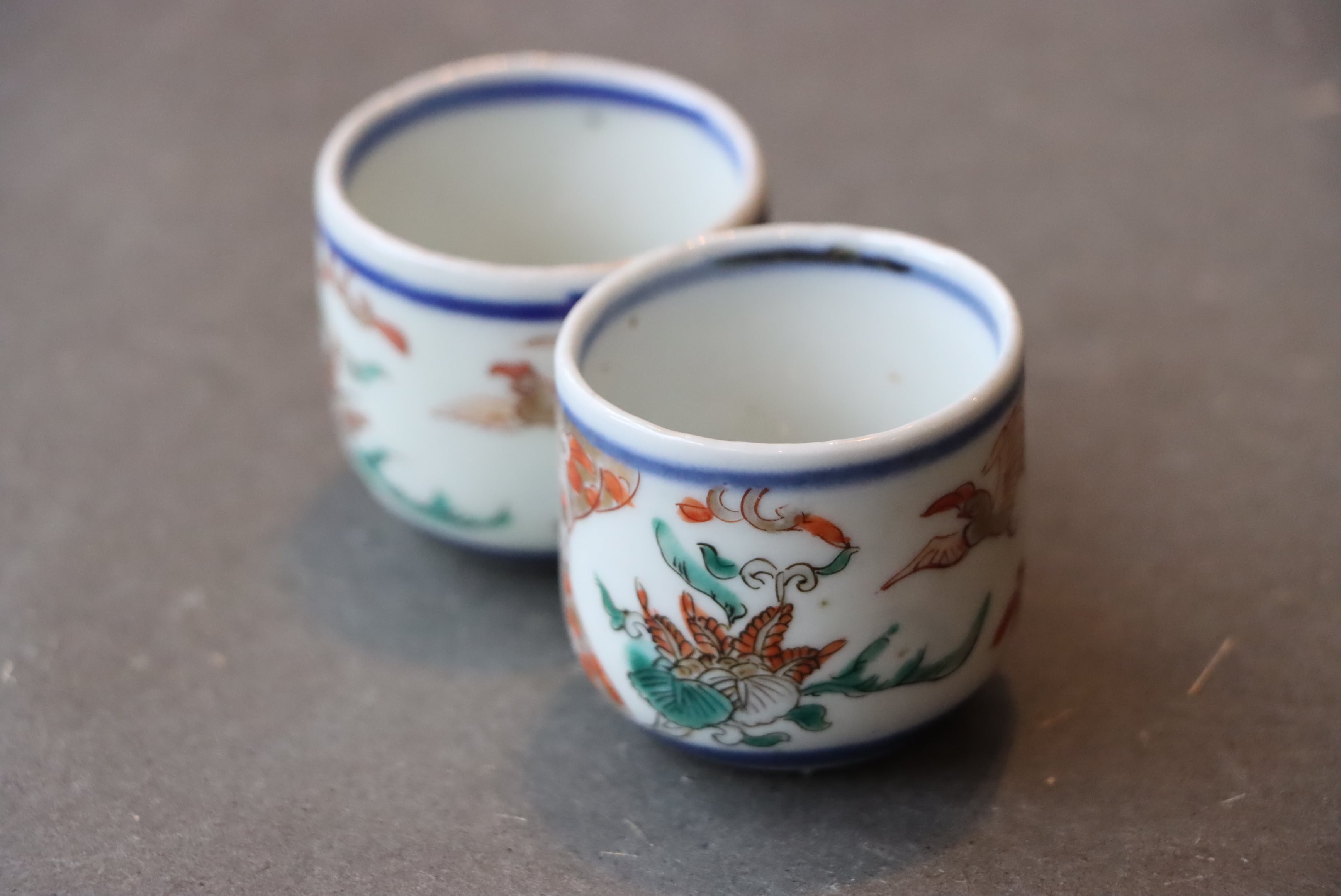 古伊万里　網目覗き猪口 猪口、のぞき猪口/Small cup | (有)新原美術