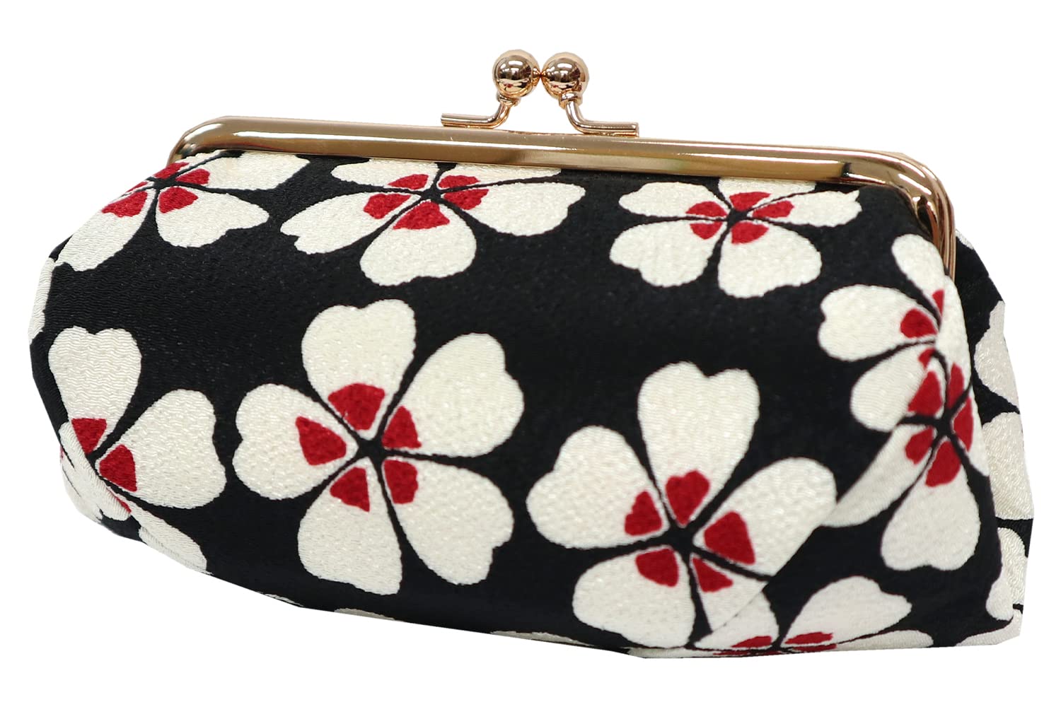 Suicaのペンギン印傳親子がま口（十色柄・黒革×白漆） | Pay ID