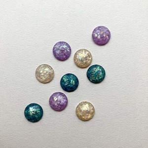 〈最終入荷〉ホロ入りラウンドカットカボションM（14mm）