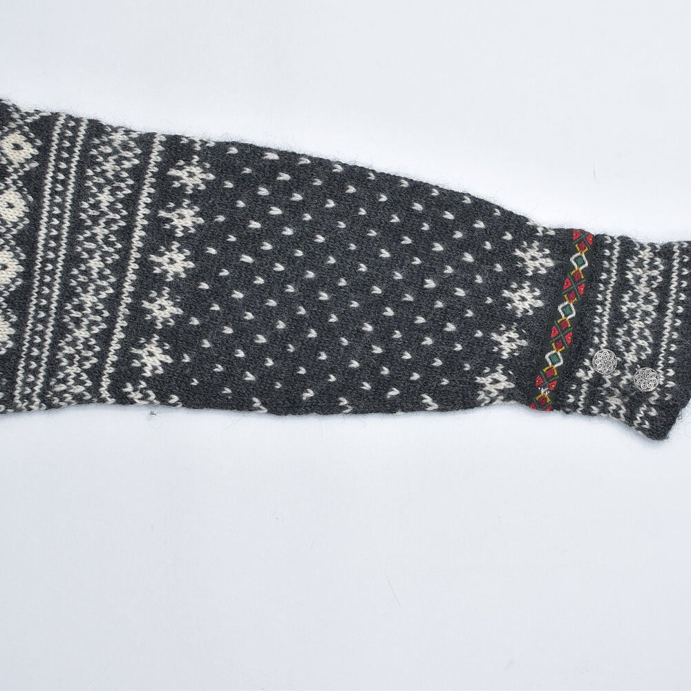 70～80s Nordic Cardigan ノルディック柄 メタルボタン デザイン