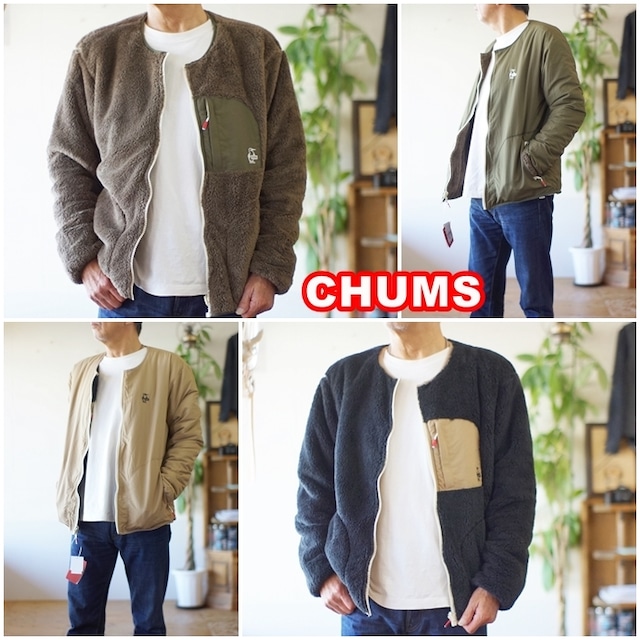 チャムス　(CHUMS) 　フリース ジャケット　 エルモフリース 　リバーシブル　メンズブルゾン　CH04-1381　 Elmo Fleece RV Blouson