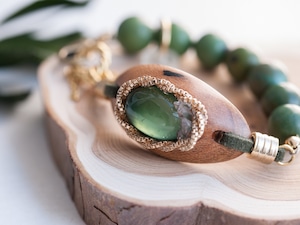 【アンチゴライトとメイプルの深緑ブレス】B139-1