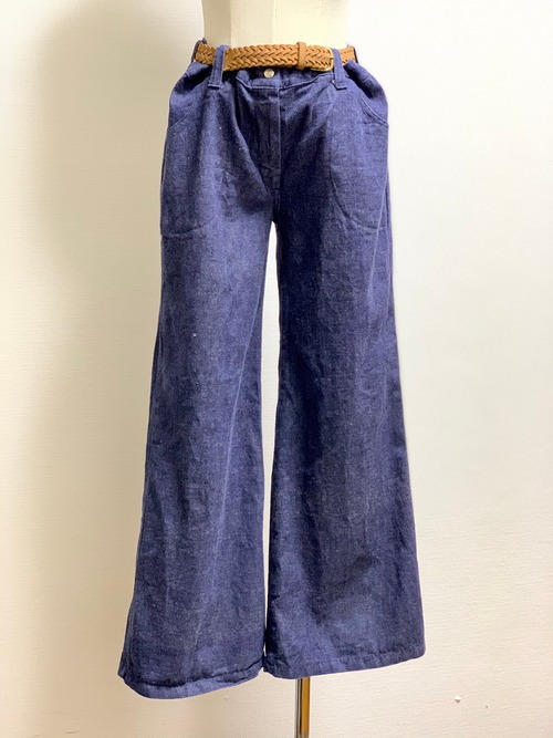 Vintage Wide Leg Denim Pants ①