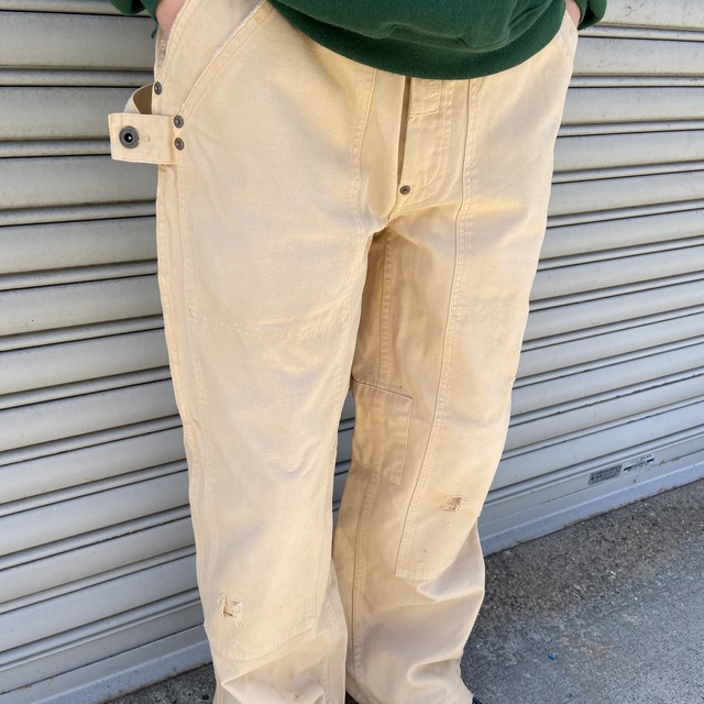 ラルフローレン ダブルニーペインターパンツ ダックコットン ベージュ系 W34