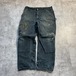 USA製 ブラック ダブルニー Carhartt B01 BLK 38×30