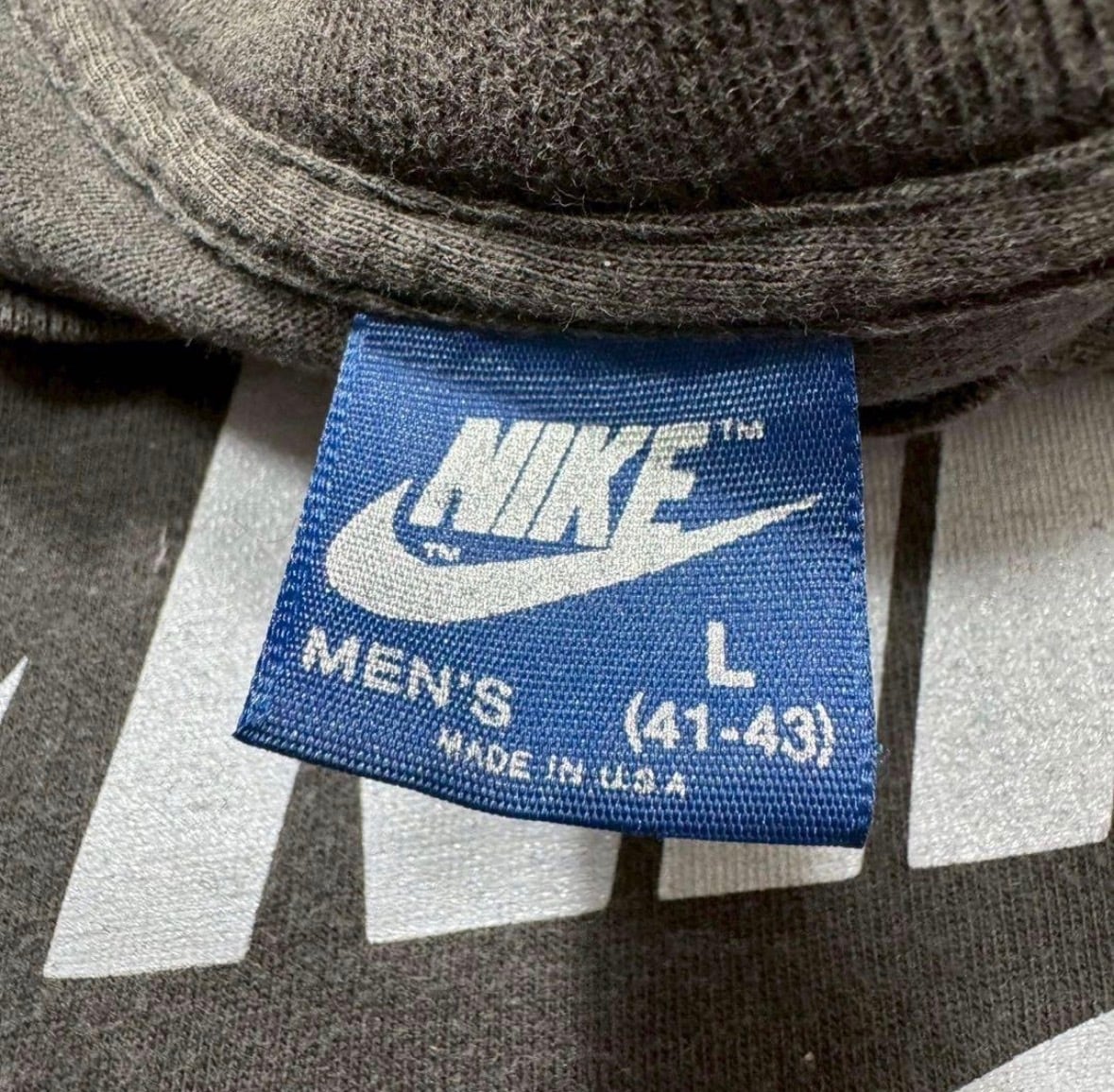 80s USA製 紺タグ NIKE L/S T-shirt アメリカ製ヴィンテージナイキ