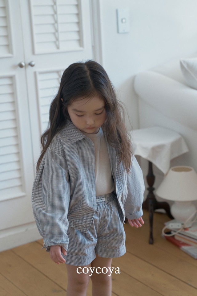 【取寄】coycoya｜pams check jacket｜パームスチェックジャケット｜S-2XL｜kids｜26 spring