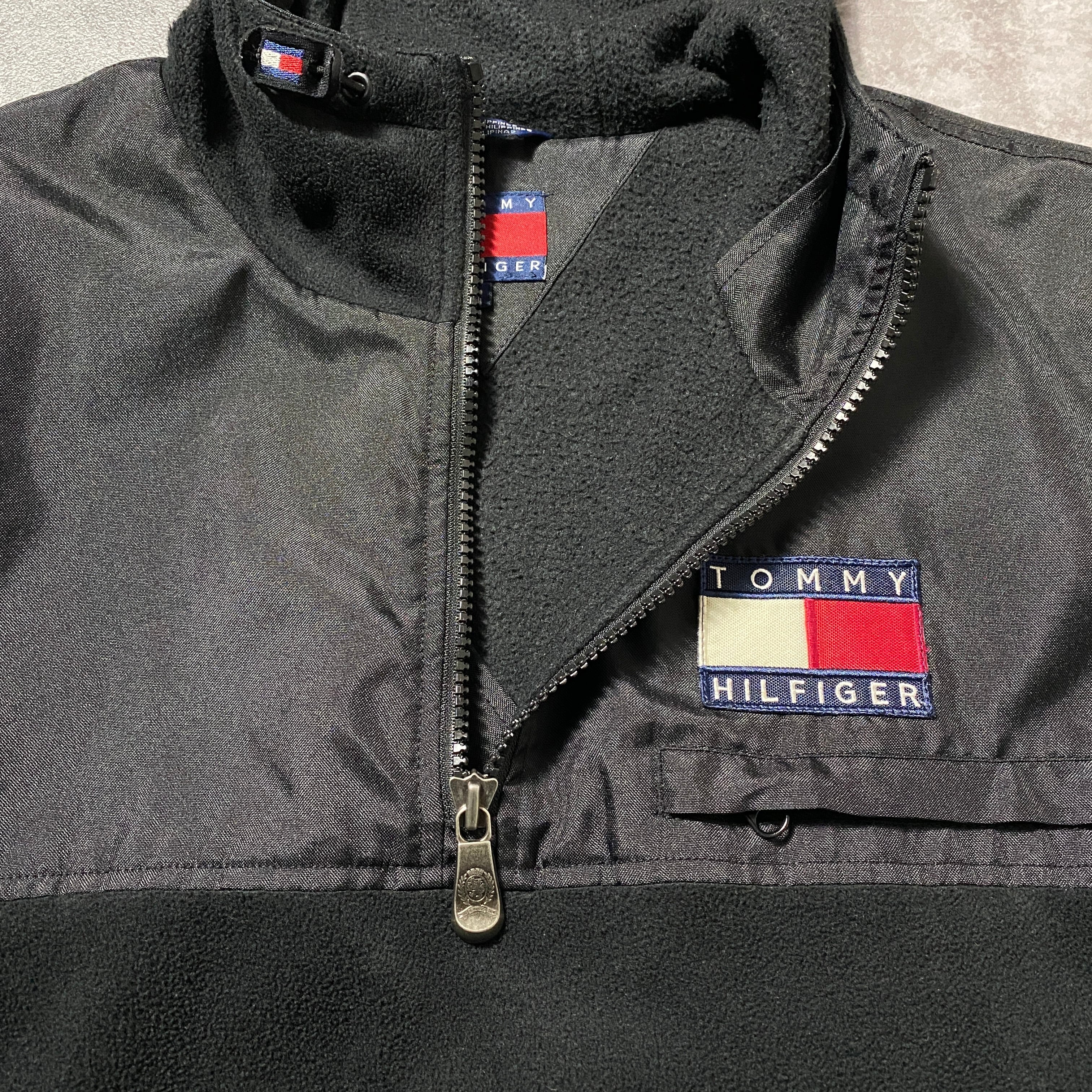 90's Tommy Hilfiger トミーヒルフィガー ハーフジップ フリース