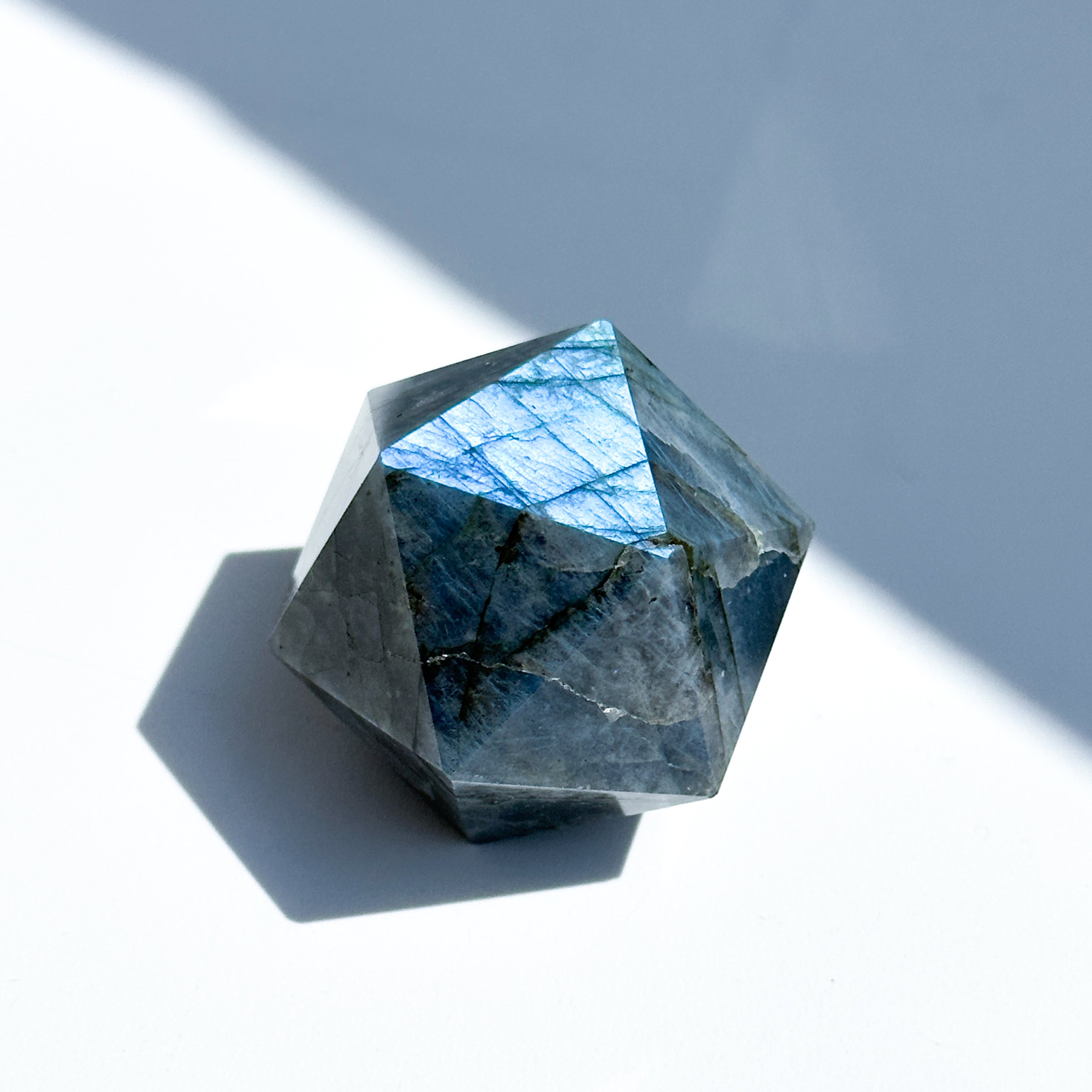 ラブラドライト 正二十面体 02◇ Labradorite ◇天然石・鉱物・パワーストーン・インテリア