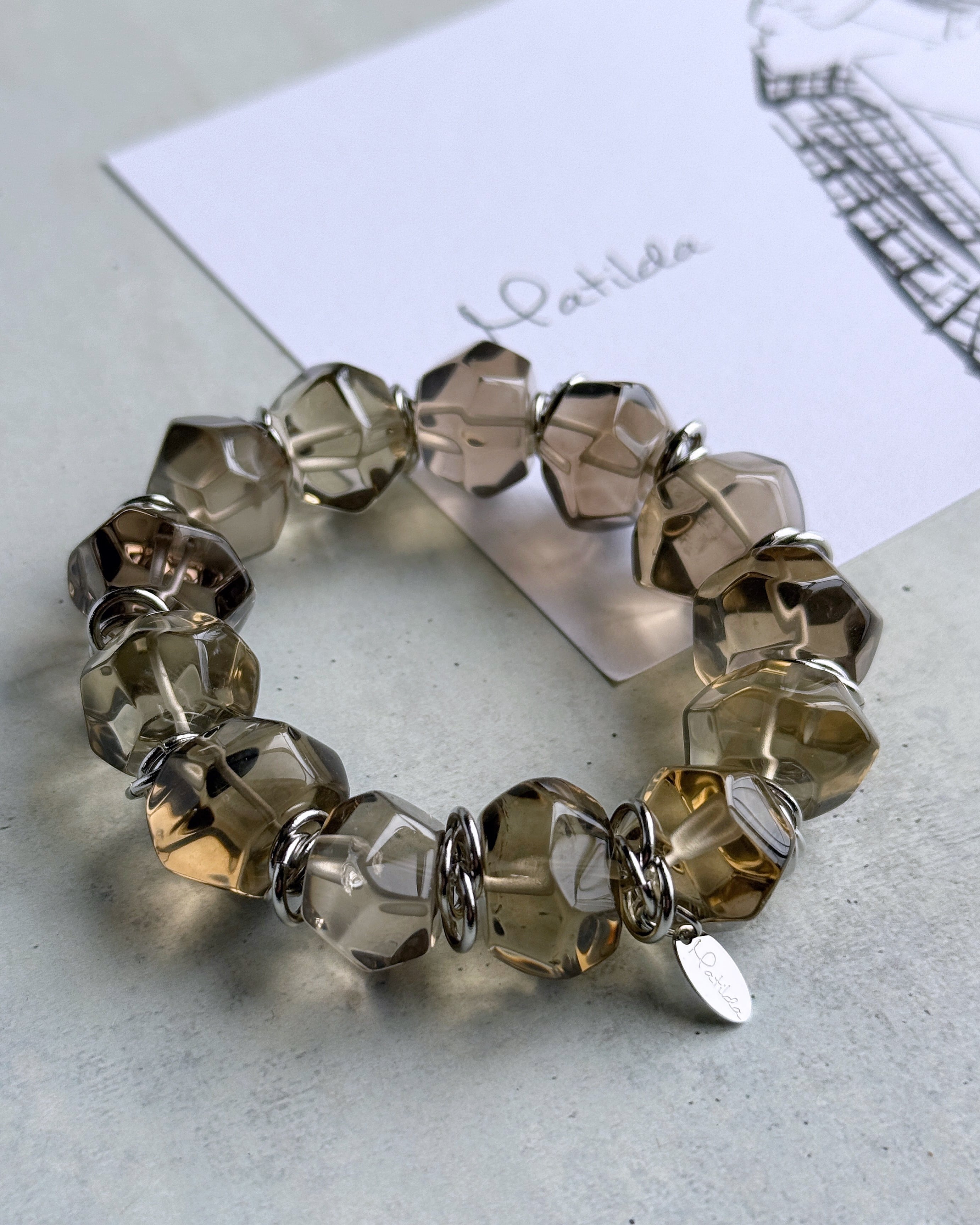 tumble bracelet(スモーキークォーツ)