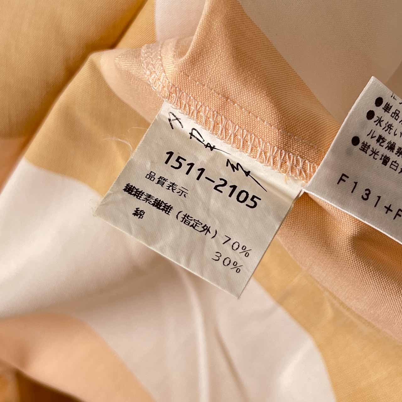 PIASPORTS ピアスポーツ ストライプ 半袖シャツ 5/うすピンク系 メンズ