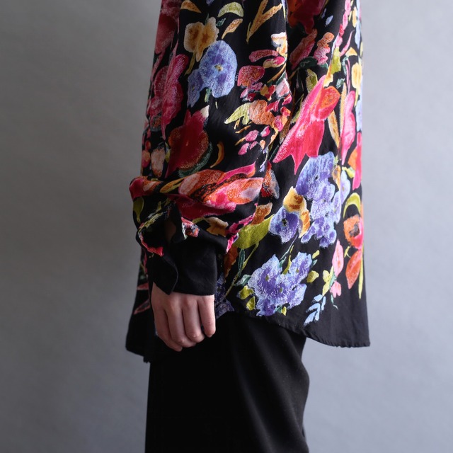 flower art pattern mode design shirt