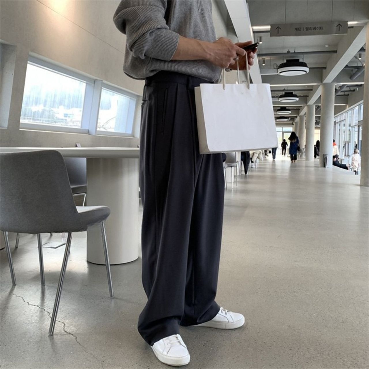 ダブルプリーツベーシックパンツ　1156