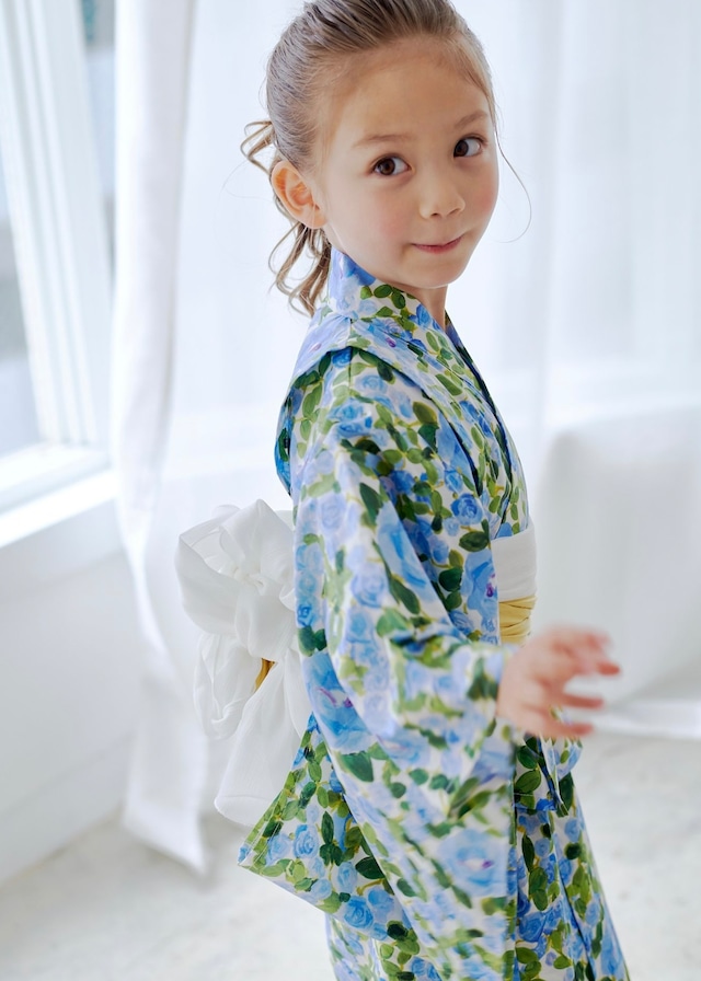 YUKATA long dress〈Blue〉