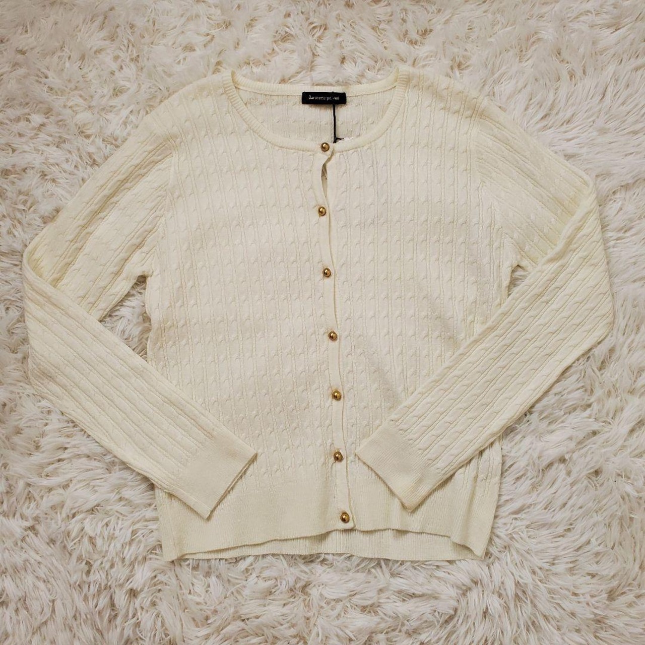 【USED】La　scence　ニットカーディガン　可愛い春コーデ可愛い　女子