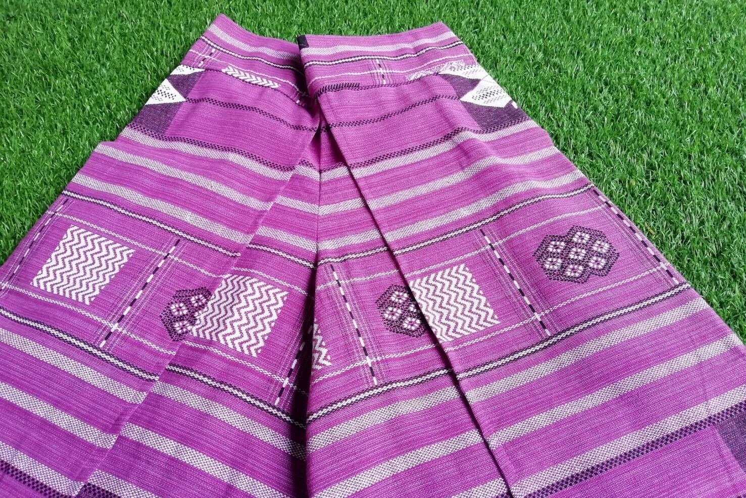 Cp013 4 タイパンツ薄い紫 タイ柄 チェンマイオンラインショップ