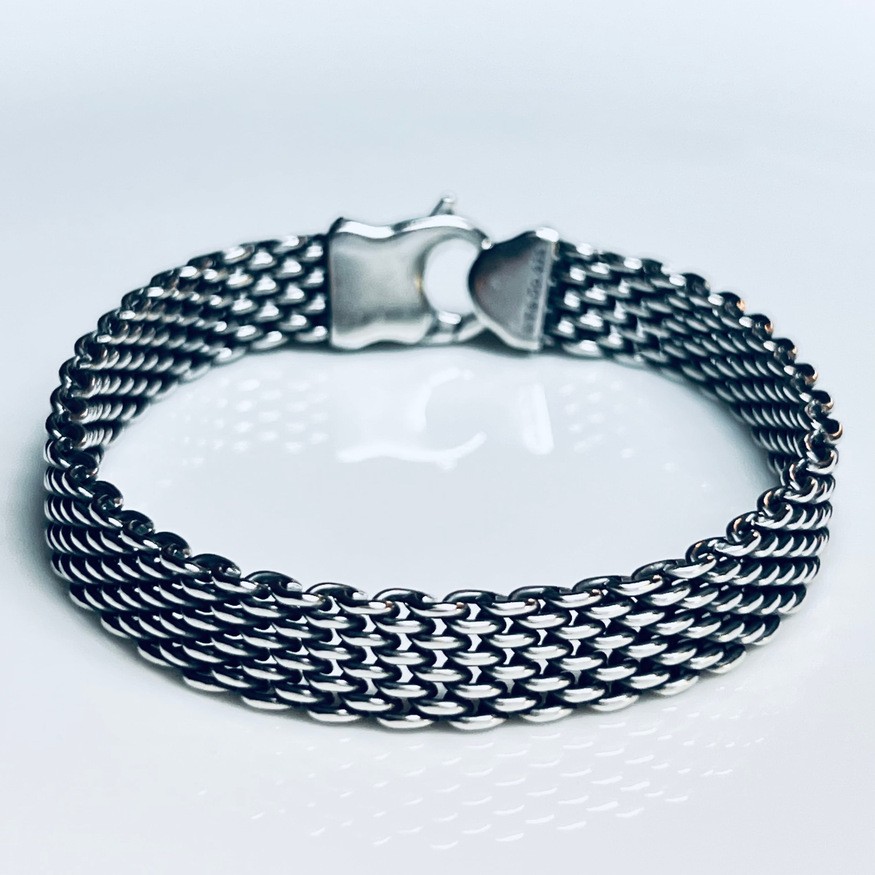 VINTAGE TIFFANY & CO. Mesh Bracelet Sterling Silver | ヴィンテージ ...