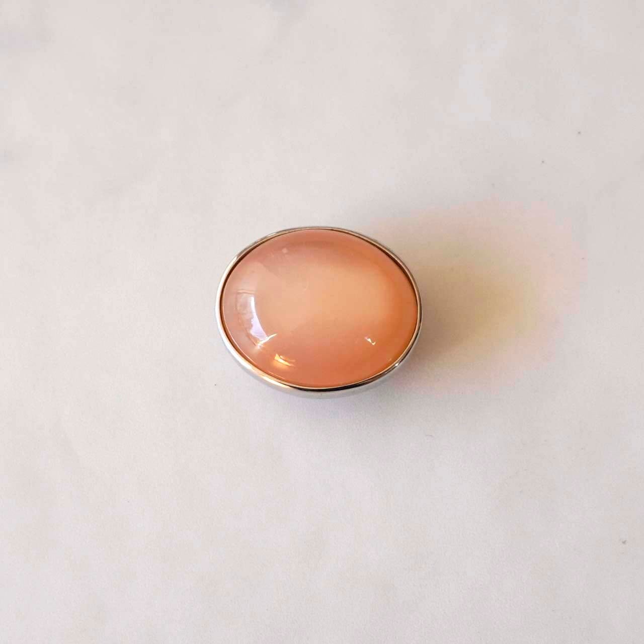 【帯留】宍色 楕円型 帯留め