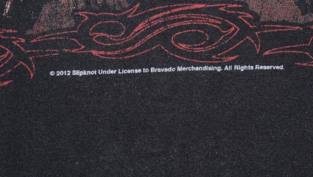 Slipknot 1st Album ヴィンテージTシャツ (スリップノット 2012)｜送料無料｜ヴィンテージTシャツ専門通販