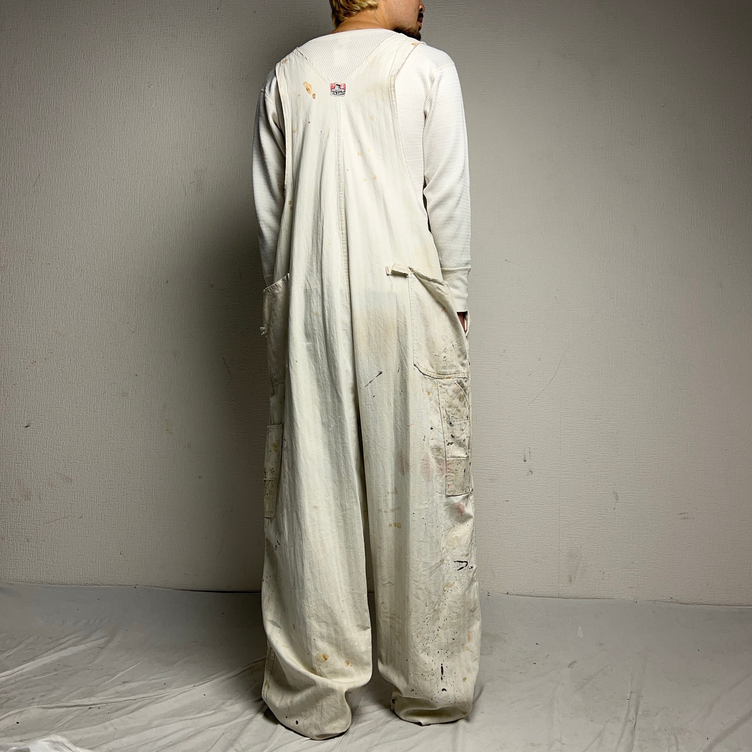 1950's BEN DAVIS HBT WHITE OVERALL 