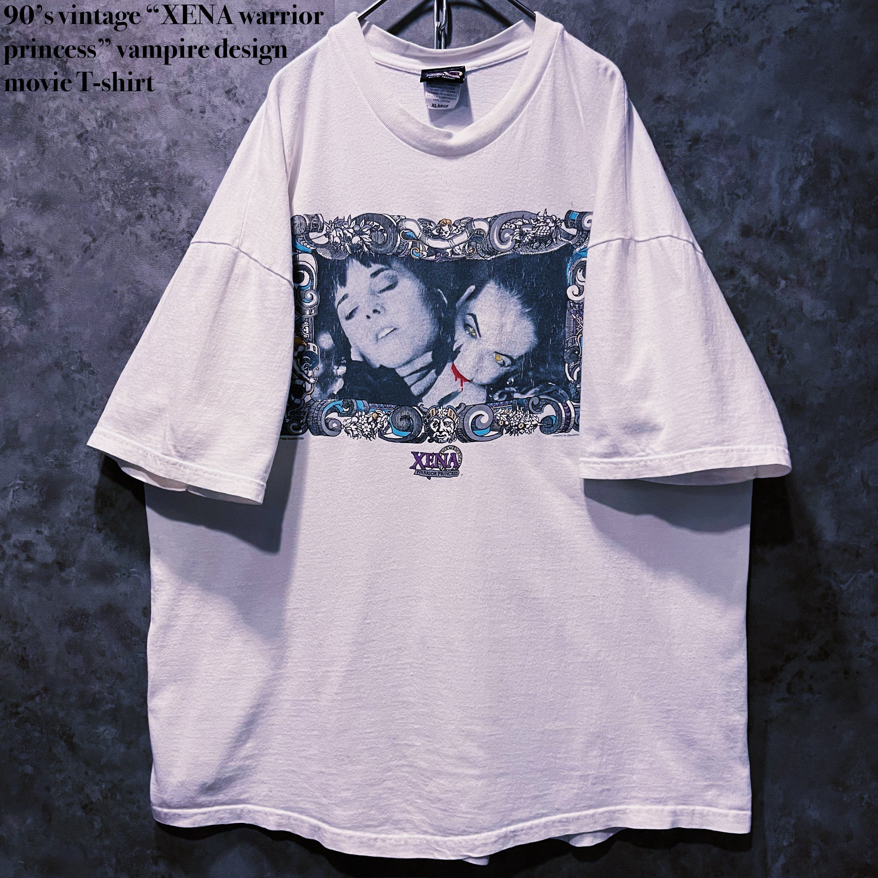 【doppio】90’s vintage “XENA warrior princess” vampire design movie T-shirt