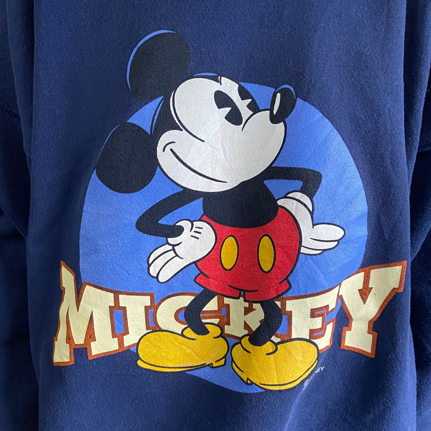 90年代 USA製 ディズニー ミッキーマウス キャラクタープリント 