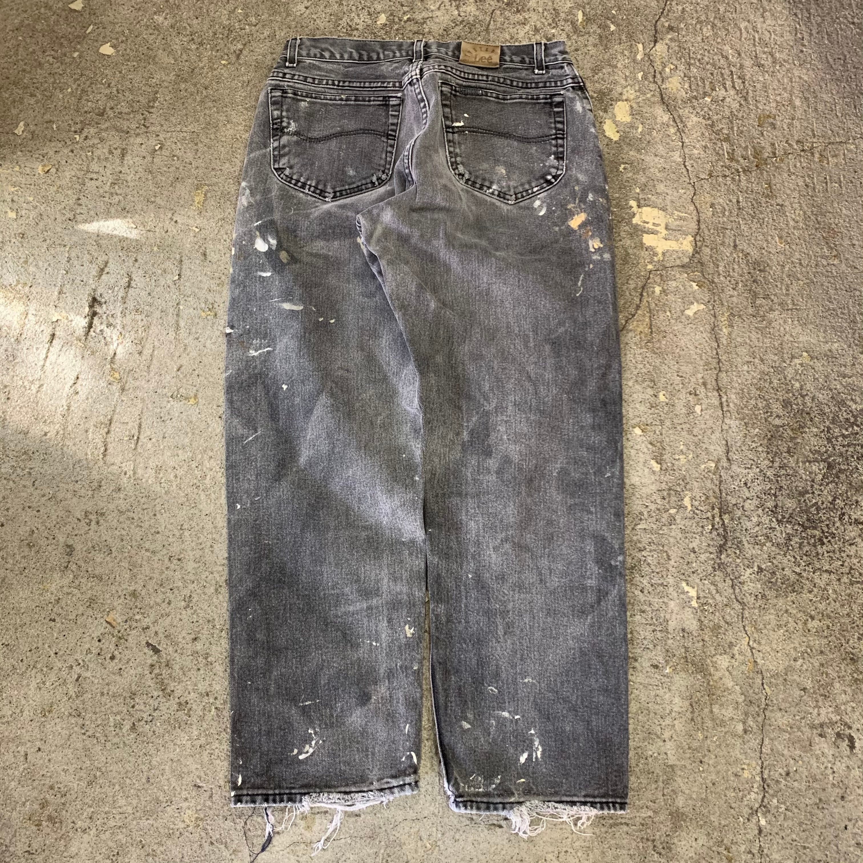 神シルエット◎ 90s RIVETED Lee Wide Denim Pants カミシルエット◎ 90s RIVETED リー ワイド Denim Pants