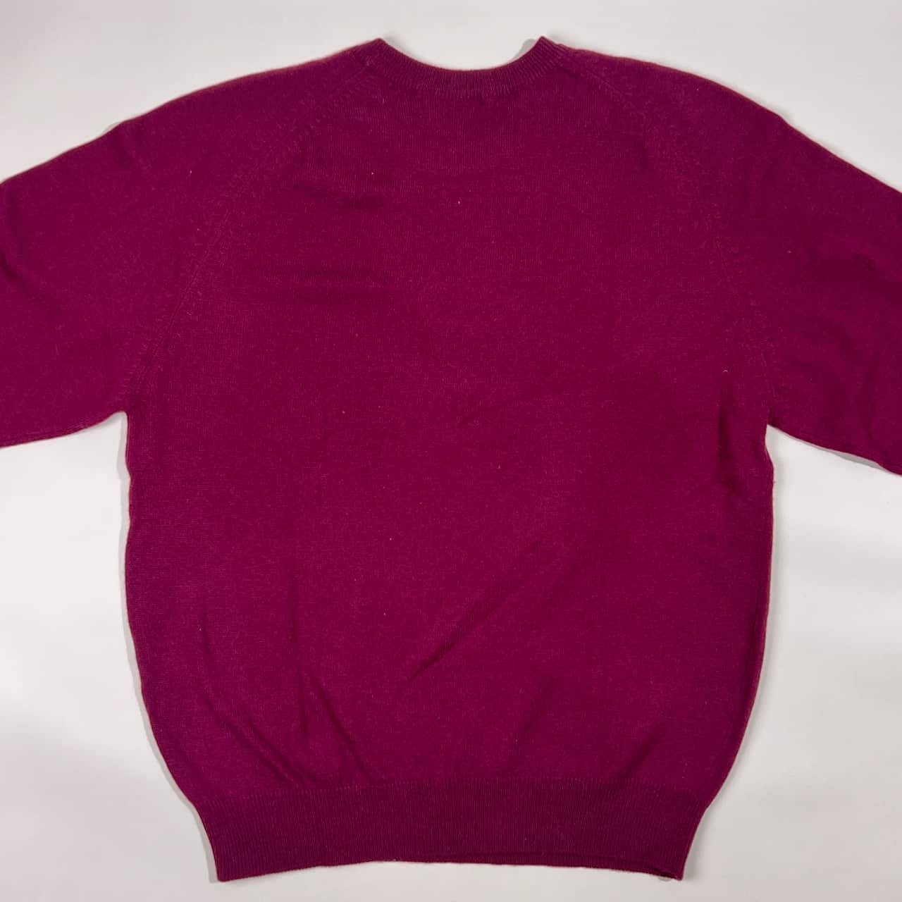 カシミヤ100% Excellent エクセレント ニット セーター LL/赤紫 メンズ